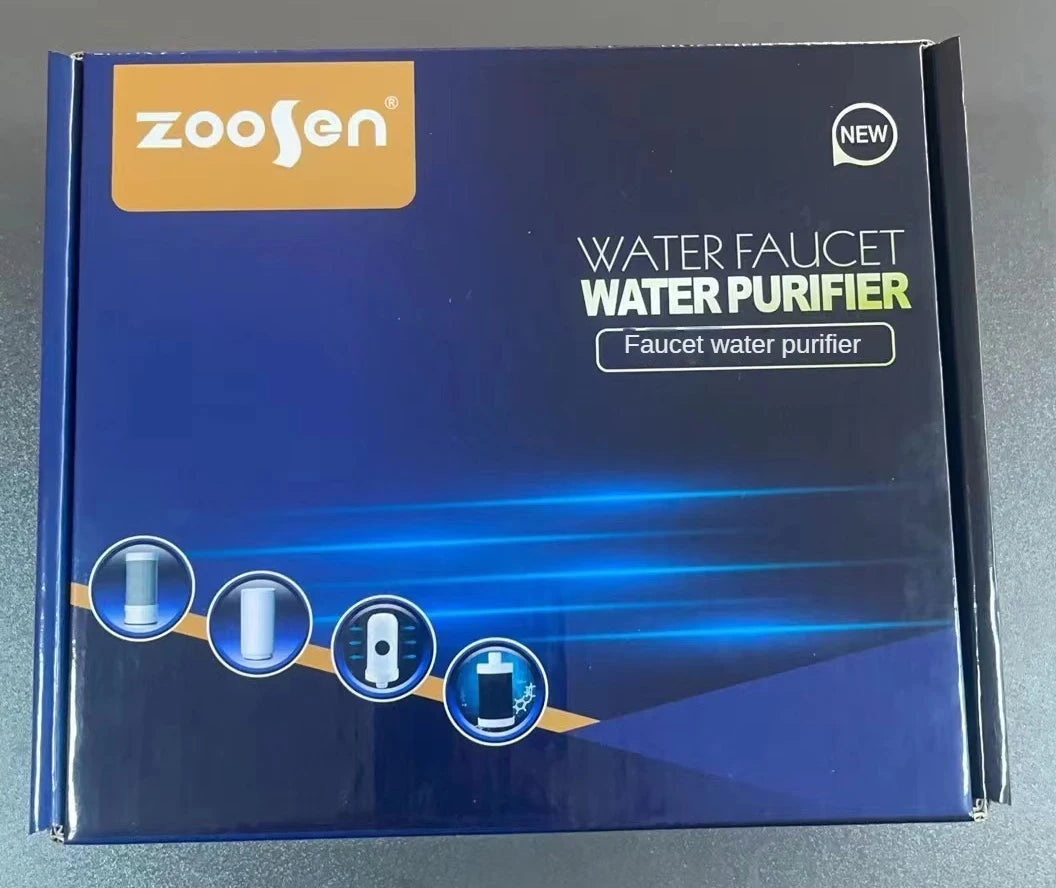 7 Layer 0.1μm Drinking Water Faucet Purifier Eco Tap Filter Stainless Steel Ceramic Activated Carbon KDF Cartridge Home Kitchen