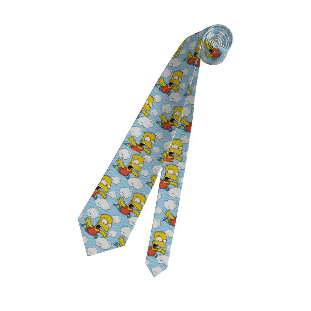 Personalized The S-Simpsones Homer Neck Ties Men Formal Silk Wedding Neckties