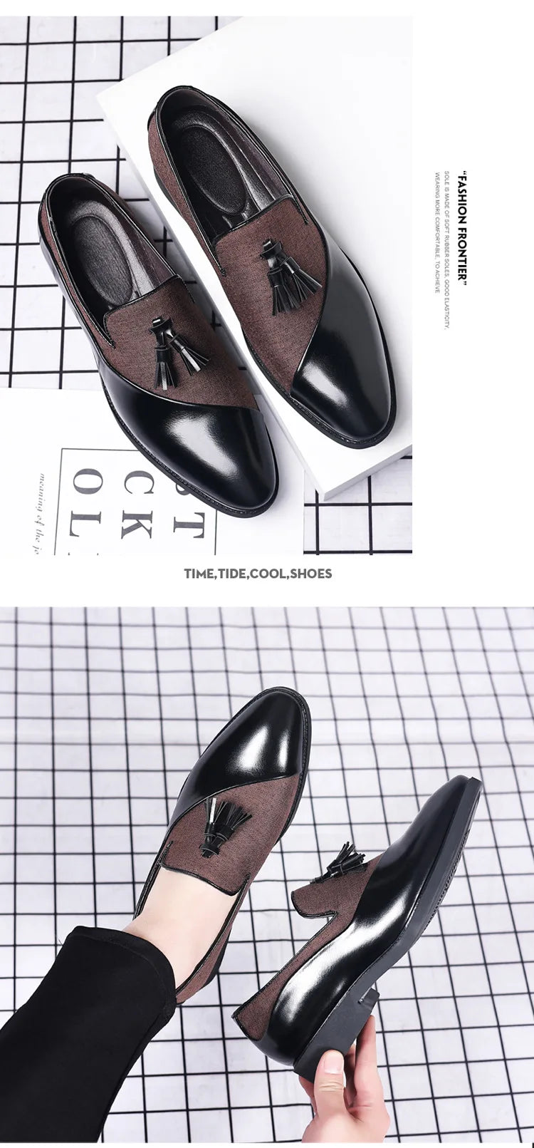 Men's Formal Shoes Versatile Men Shoes British Style Business Shoes Fashion Casual Men Loafers 2025 Trend Zapatos Para Hombres