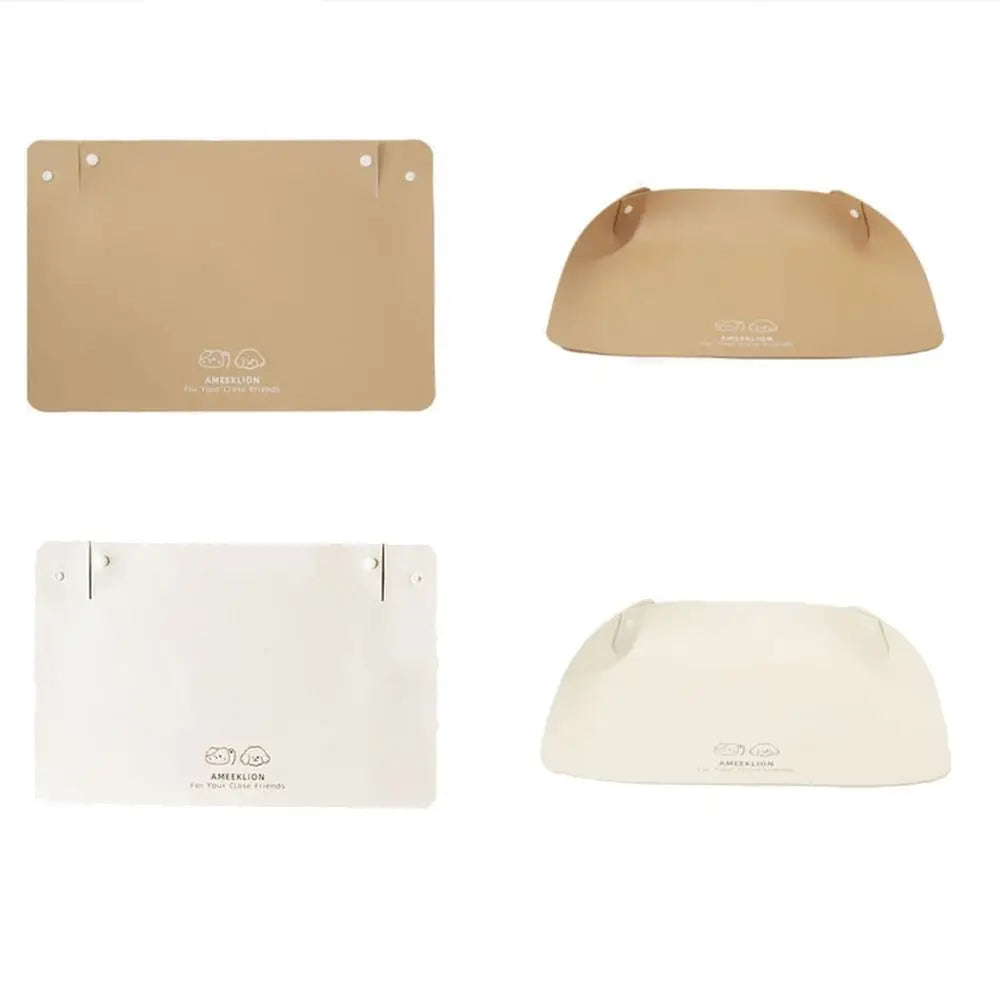 Easy To Clean PU Leather Pet Anti Spill Placemat Oil Resistant Anti Slip Cat Bowl Mat Waterproof Dog Food Pad Kitten