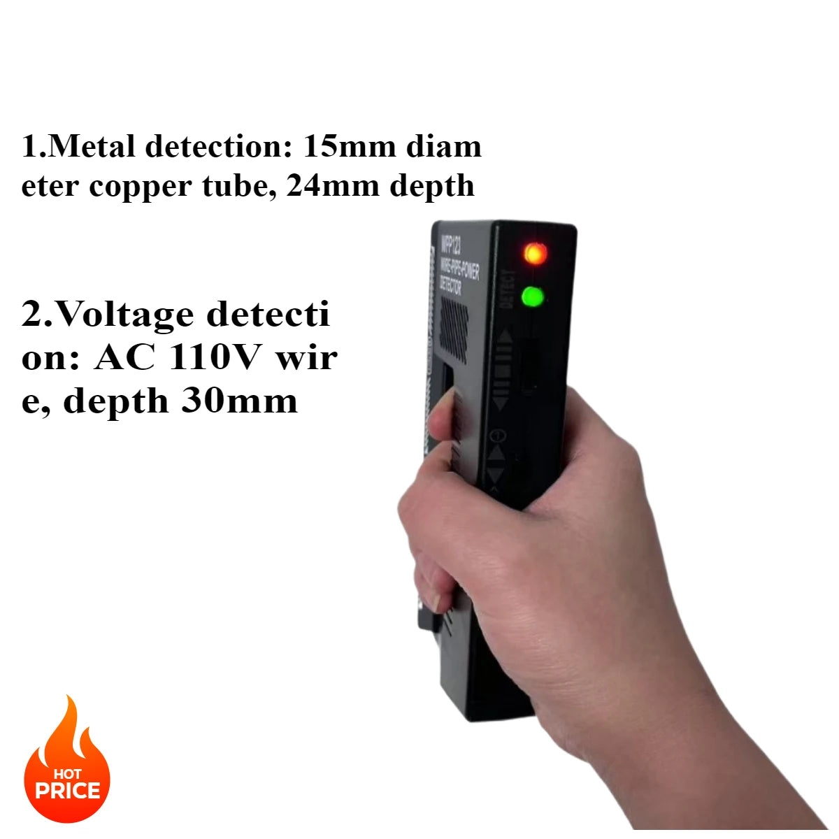 NEW Metal Detector 2 in 1 Wire Pipe Power Detector Wall Scanner High Sensitivity Multifunctional Metal Detection