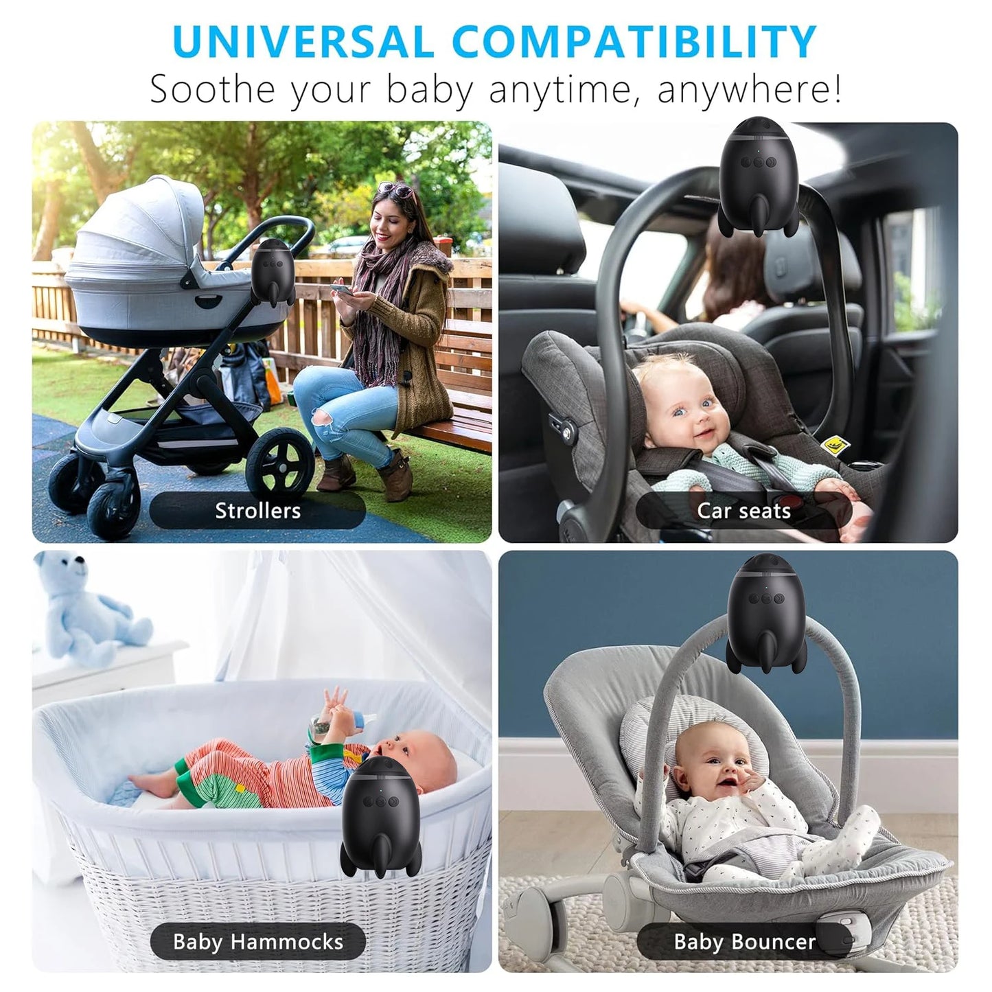 Baby Rocker Portable Baby Bouncer Accessory Can Play Lullabies To Help Babies Fall Asleep Baby Sleep Aid Newborn Essentials Best