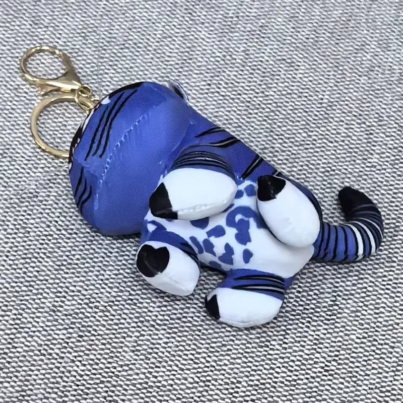 2025 Hot Anime Movie Kpop Demon Keychain Tiger Pendant Keyring Backpack Hanging Decorations Halloween Carnival Props Kids Gift
