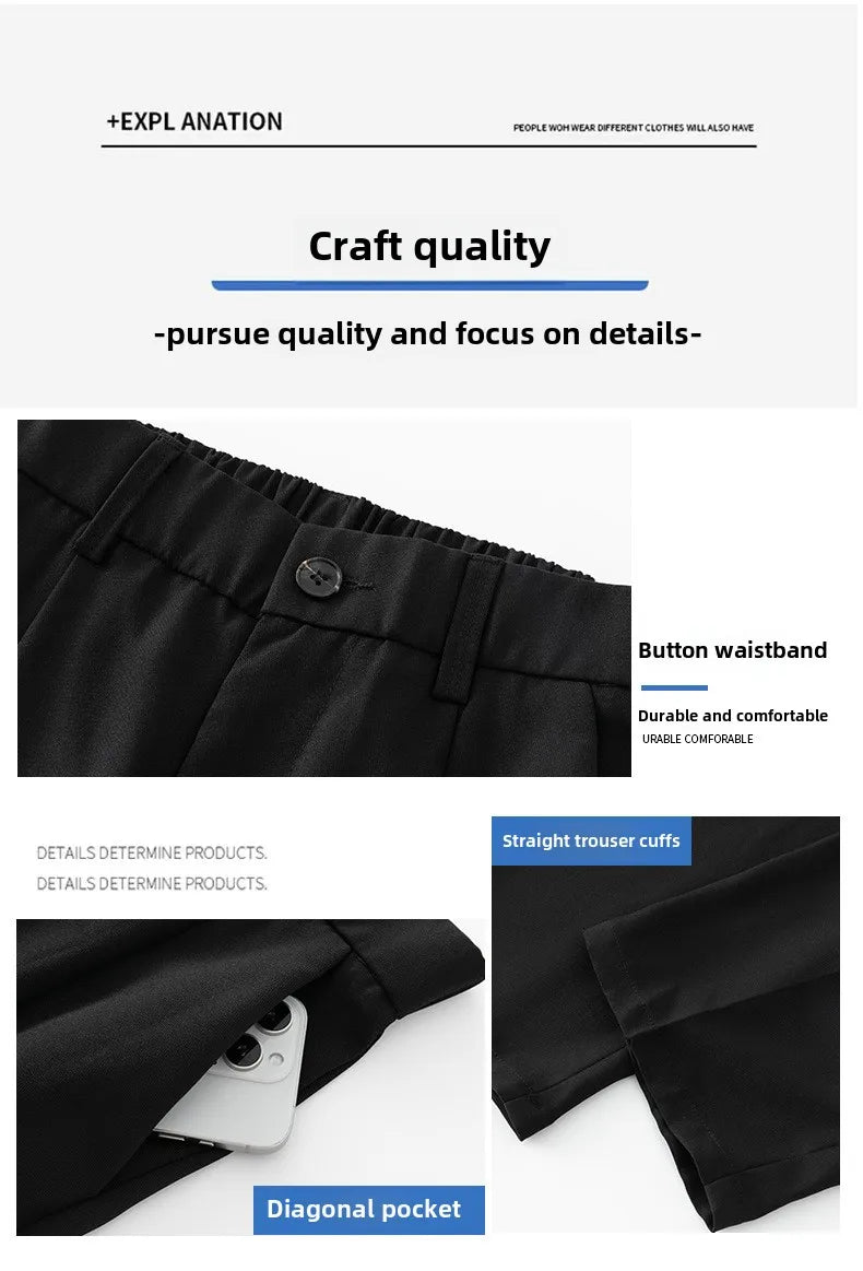 New Outdoor Pants Loose Straight Leg Pants Casual Pants Spring And Summer Ice Silk Pants Work Clothes Sports Men's Sports Pants