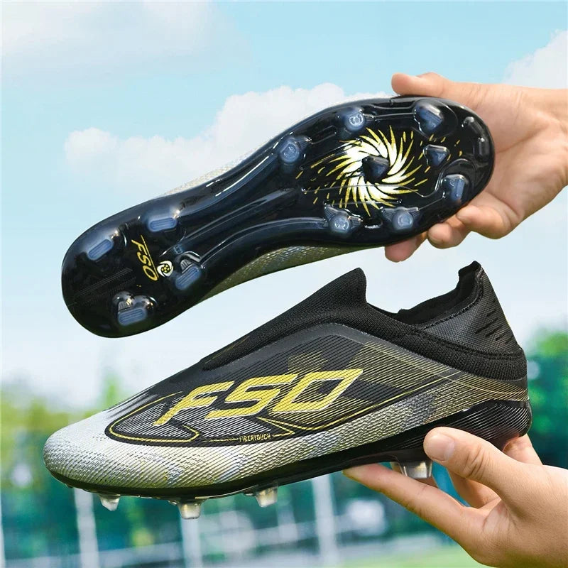 New Men Football Boots Sports Shoes Soccer Shoes High-quality Ultralight High Ankle Breathable Futsal Non-Slip Outdoor Match