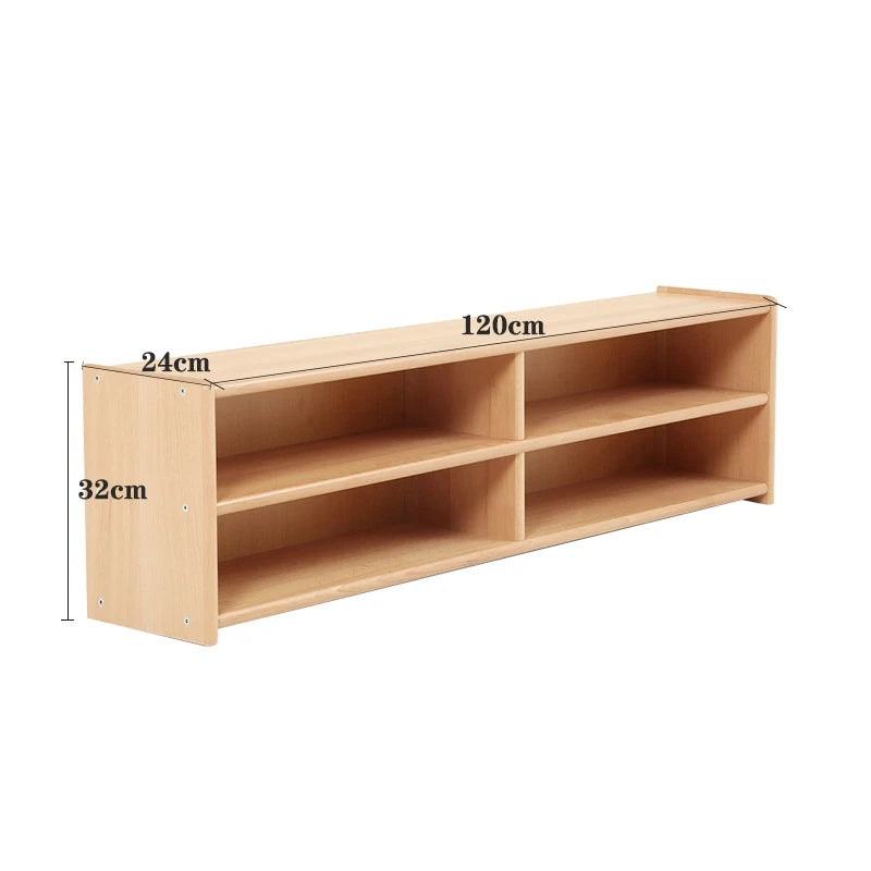 Montessori Furniture Kids Beachwood Shelf/ Cabinet/ Table/ Rug Stand/ Cupboard Materials for Kindergarten Childcare Center