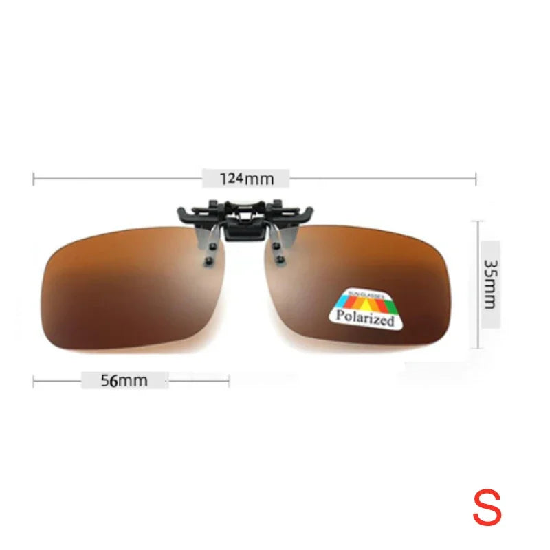 Fishing Polarized Pilot Flip Up Clip on Sunglasses Men Photochromic UV400 Women Driving Sun Glasses Color Change Night Vision