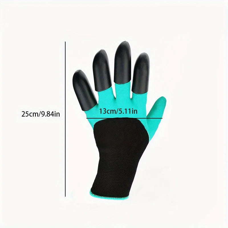 Gardening Gloves with Claws Breathable Waterproof Working Digging Planting Sting-Resistant Non-slip Protective Latex Gloves