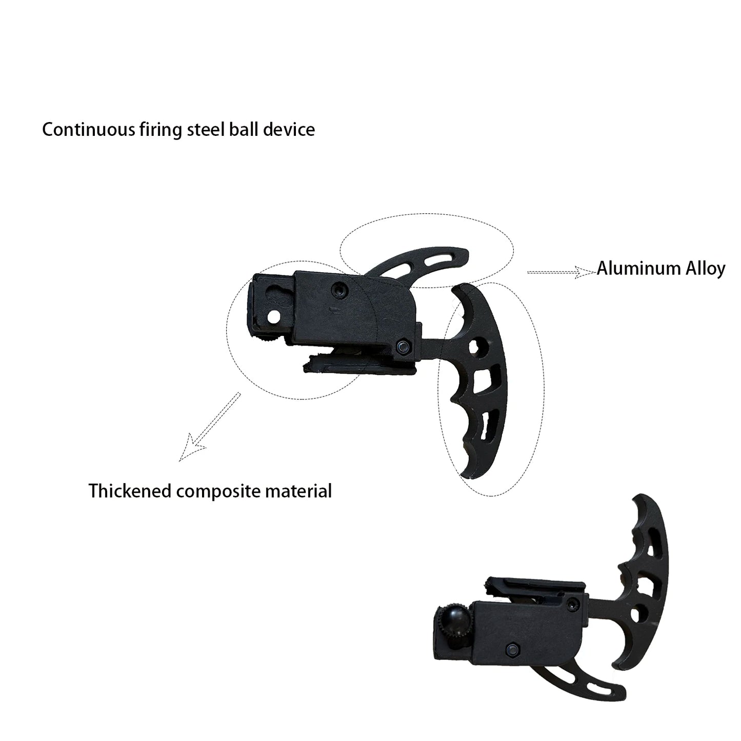 Powerful Slingshot Compound Bow Metal Hunting Catapult Continuous Fire Accessories Steel ball and Arrow for Fishing and Shooting