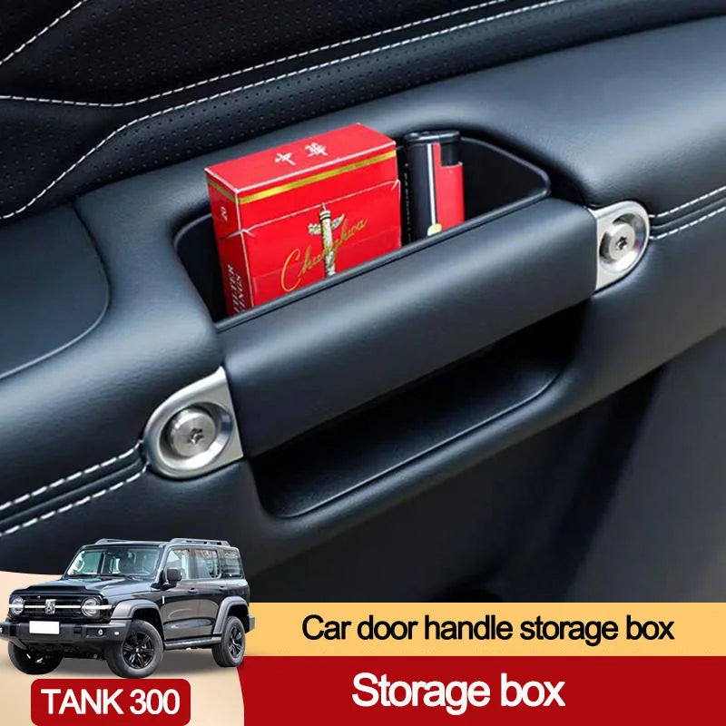 For Great Wall Tank 300 Automotive Parts Door Handle Storage Box Passenger Handle Storage Box Interior Modification Parts