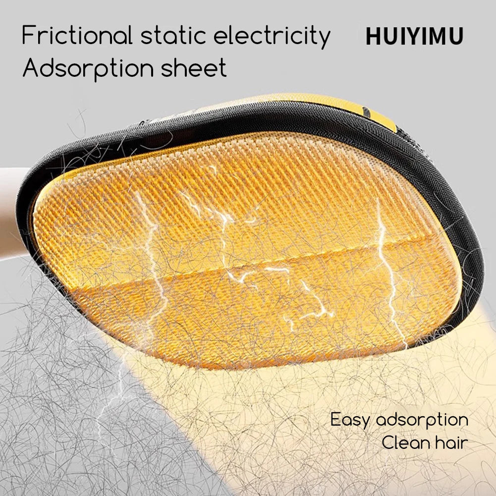 Pet Hair Remover Electrostatic Gloves Fur Catchers Quick Efficient Double Sided Electrostatic Protection Pet Hair Remover Mitten
