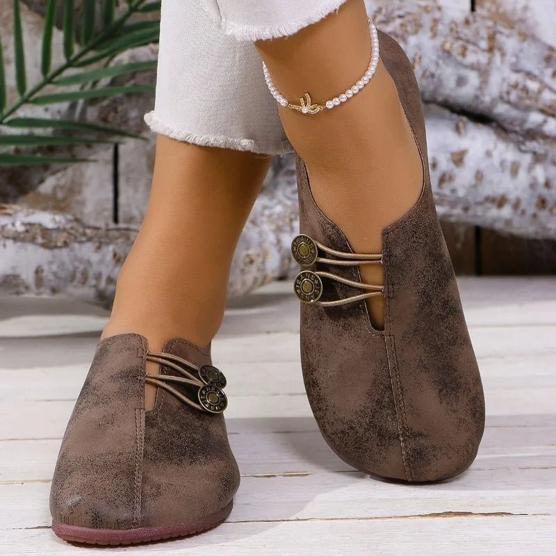 Women's Flat Shoes Soft and Comfortable Walking Light Non-slip Loafers Fashion Women's Leather Shoes Spring and Autumn 2024 New