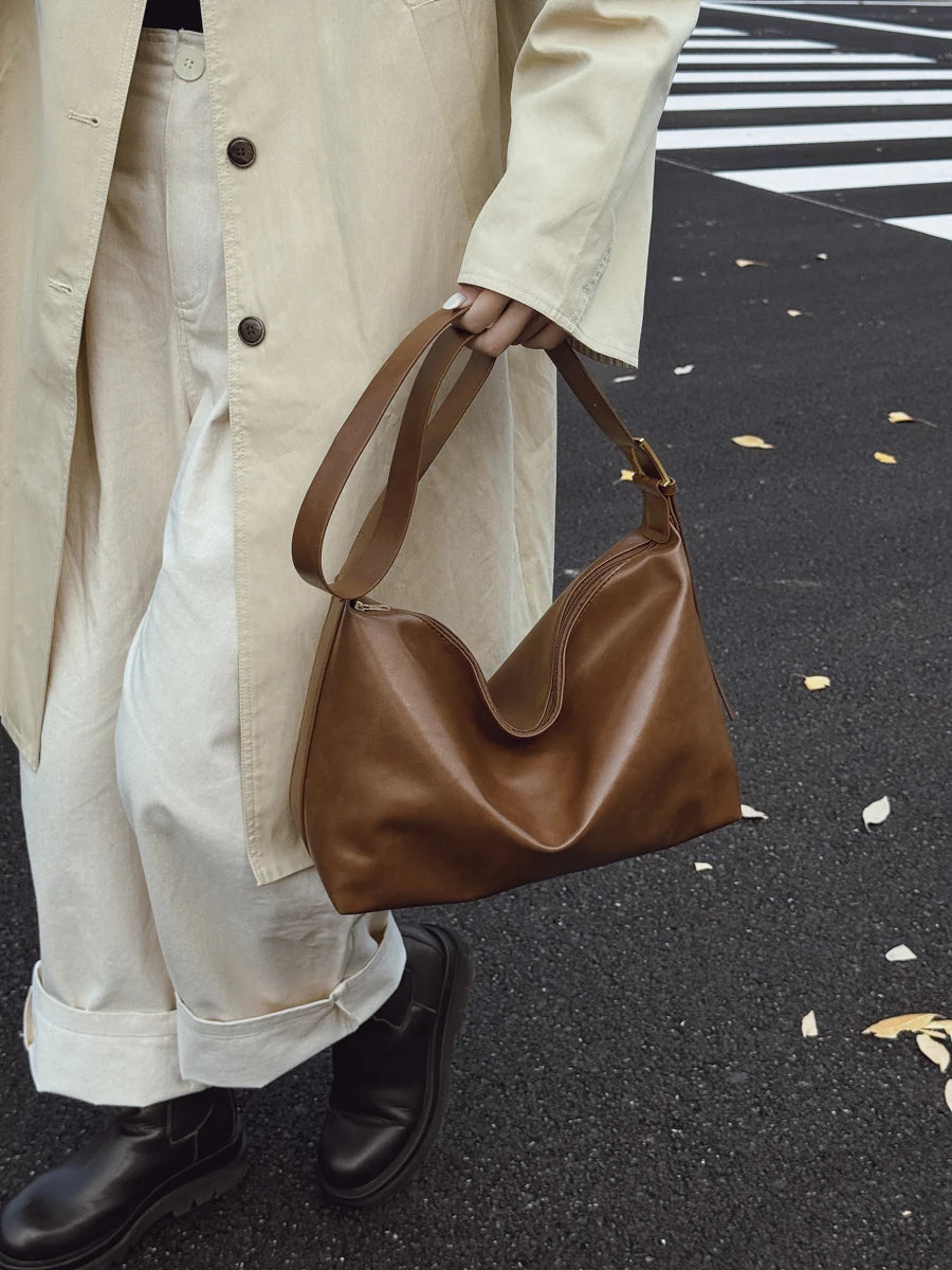 Crossbody Bags for Women Large Capacity Simple Design Handbags Solid Shoulder Bags Female Casual Travel Shopping Commuting Totes