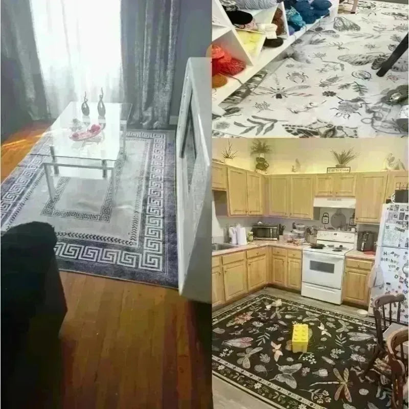 Islamic Prayer Mat Traditional Gold Floral Border Carpet Rug Muslim Worship Prayer Rug Home Decoration Carpets for Bed Room