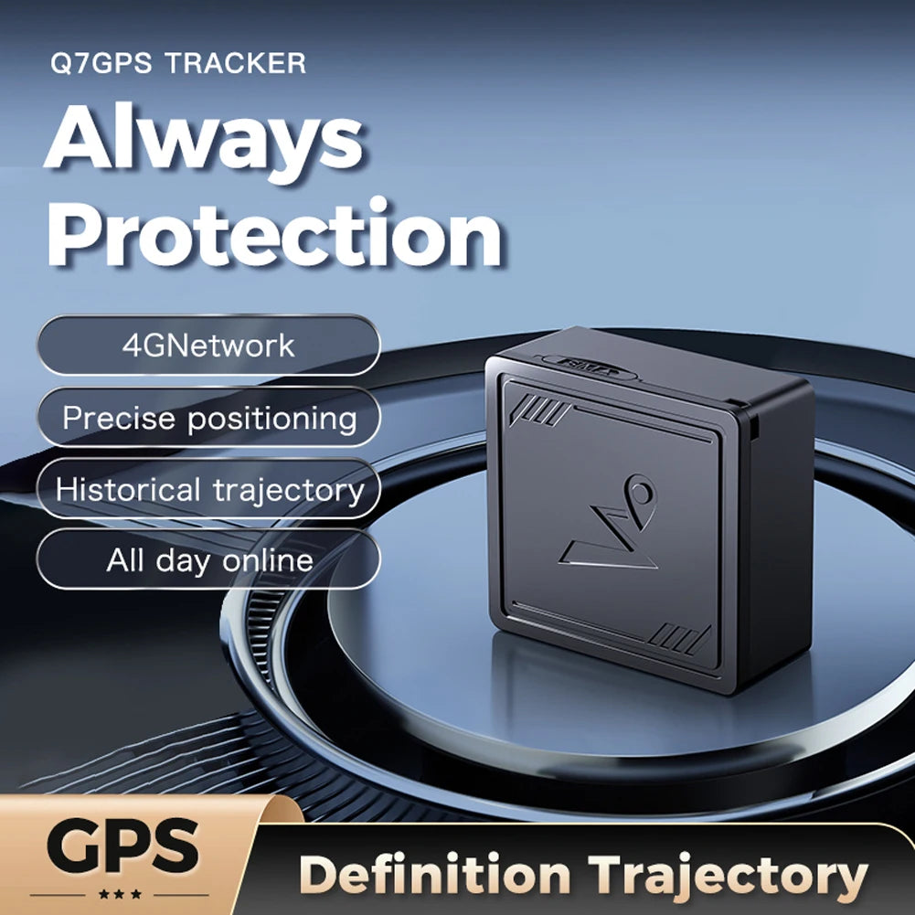 4G GPS Tracker with App Real Time Car Tracking Device Mini Portable Car Tracker Anti-Lost GPS Locator for Elderly Children Pets