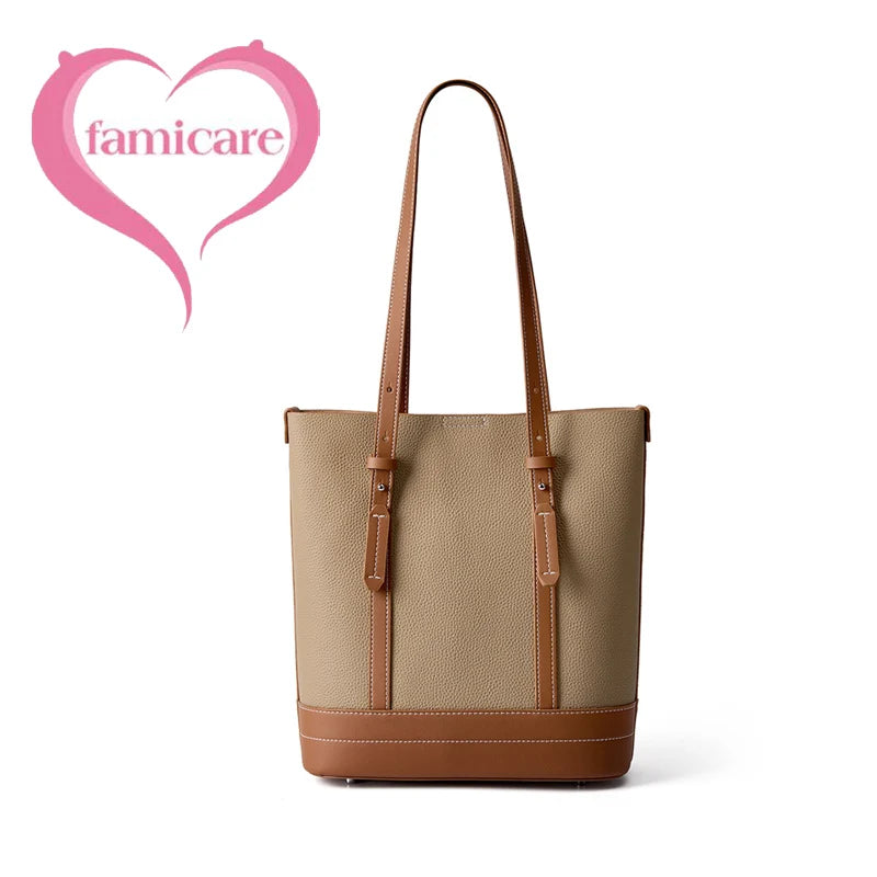 Women's Bags 2025 Genuine Leather Large Capacity Office Commuting Designer Inspired Tote Shoulder Bag Luxury Handbags for Women