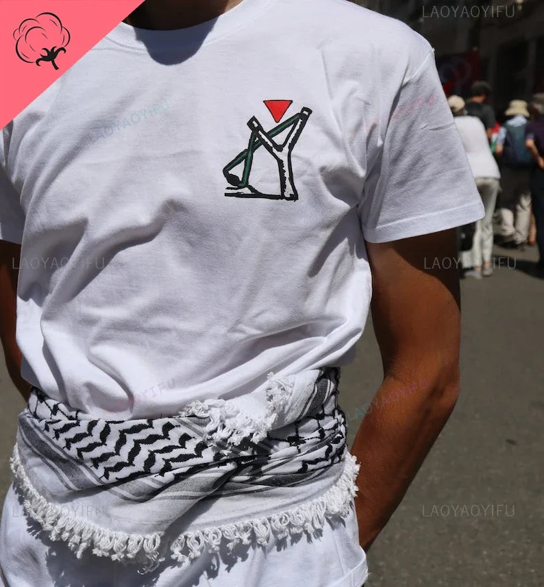 Palestine T-shirt  O-neck Printed  Tops  High Quality Cotton Breathable Unisex Casual Summer Fashion Simple