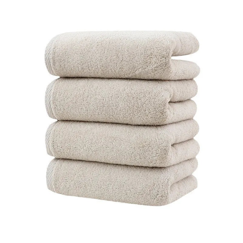 4 Pack Cotton Towel Set, 78*33cm, 30.7*12.99in, Highly Absorbent, Soft, Skin-Friendly and Durable, Can Be Used for Home Bathroom, Face Washing, Bathing, Traveling, Swimming and Gyms