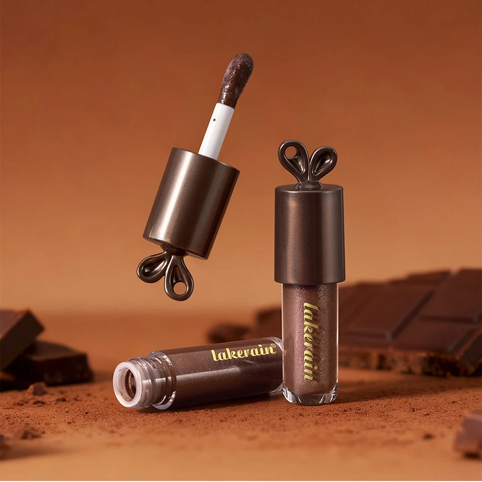 Lakerain Chocolate Rabbit Lip Gloss Mirror Effect Moisturizing Smooth Non-Sticky Long Lasting Hydration Lippy Bunny Lipstick