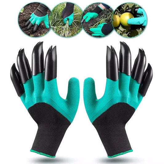 Gardening Gloves With Claws Breathable Waterproof Working Digging Planting Sting-Resistant Non-slip Protective Home Latex Gloves