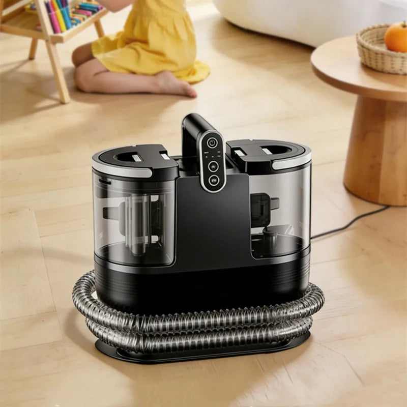 Handheld Fabric Steam Cleaner Multi-Purpose Upholstery Washer for Sofa, Curtain & Mattress 1500W High-Pressure Spray & Suction