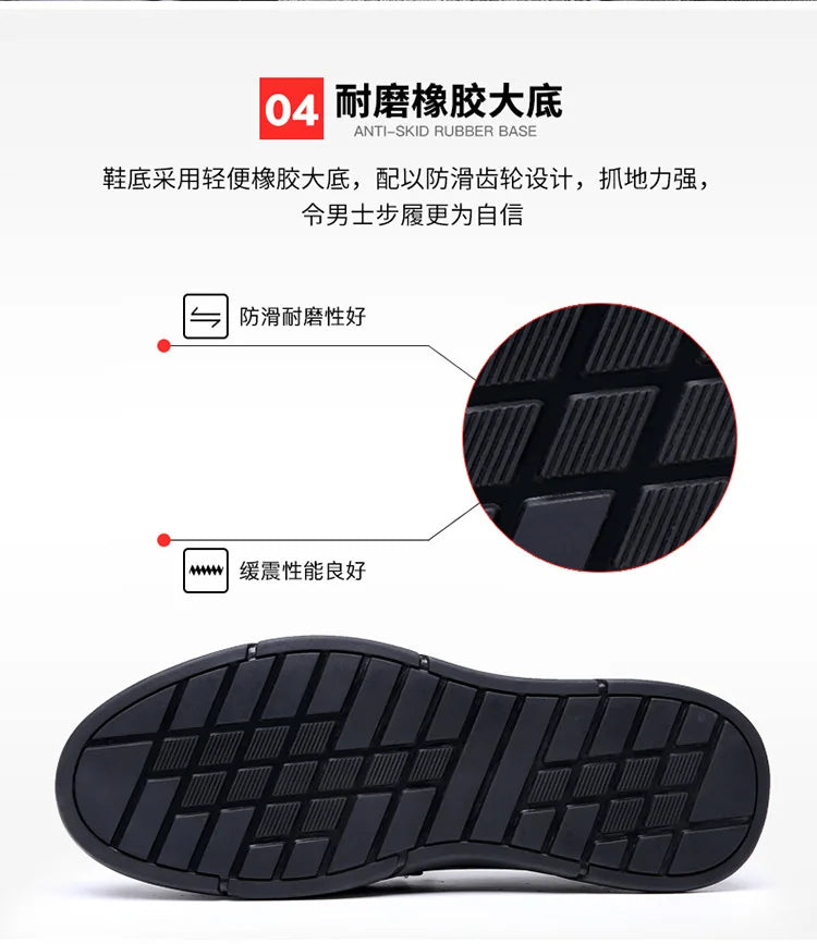 Genuine Leather Men's Business Leather Shoes Soft Soled Comfortable Men's Driving Shoes Loafers