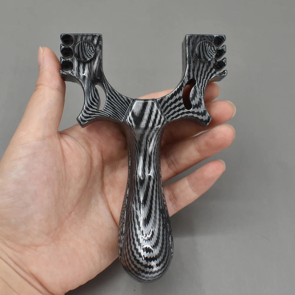 Shooting Sport Recreation Slingshot, Dual Purpose Bow Head Outdoor Catapult, Non-Slip Grip Shooting Slingshot
