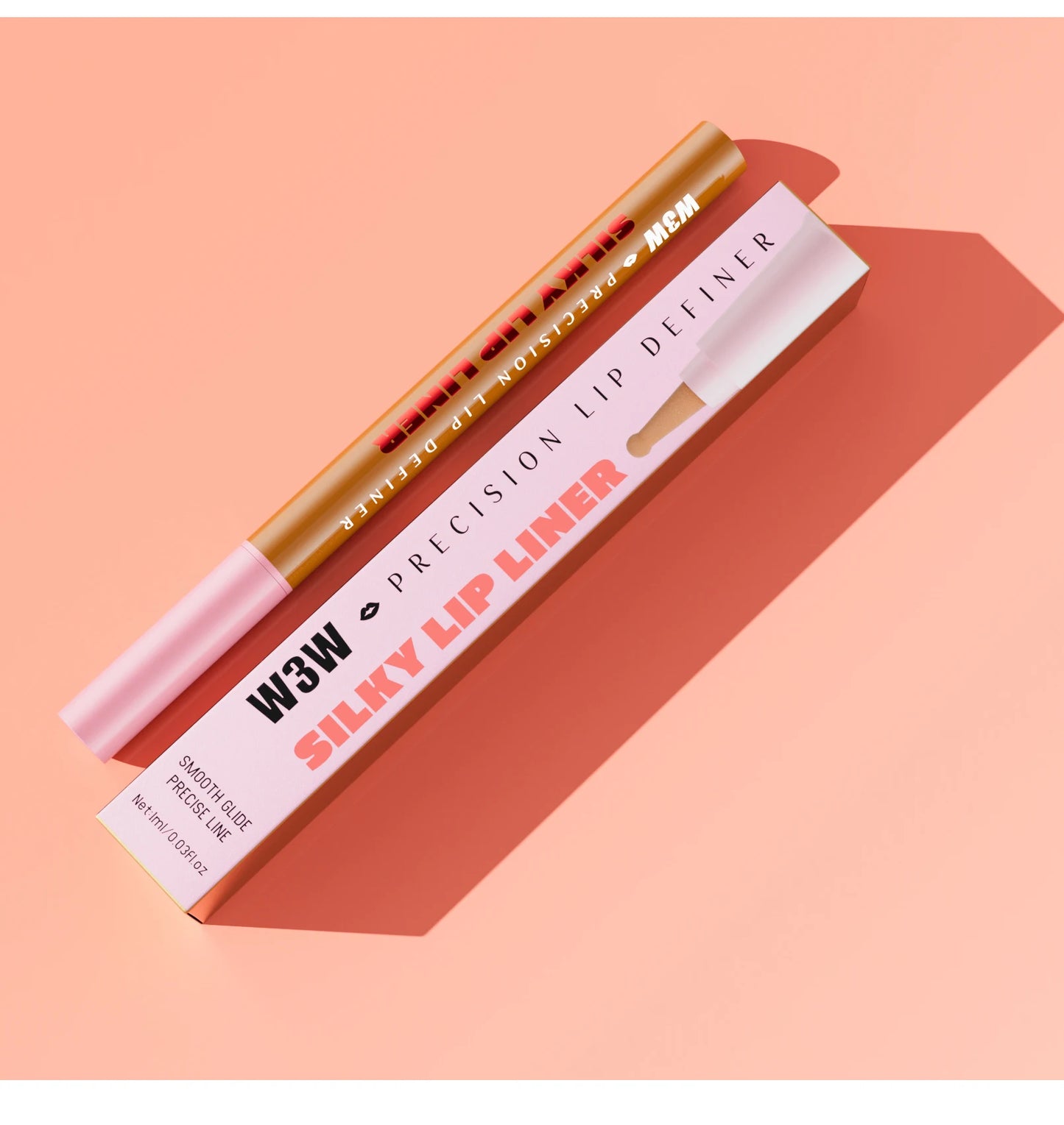 Waterproof Long Lasting Lip Liner Pencil, High Pigment Smooth Matte Lip Liner, Sweatproof Non-Fading Lip Contour Makeup