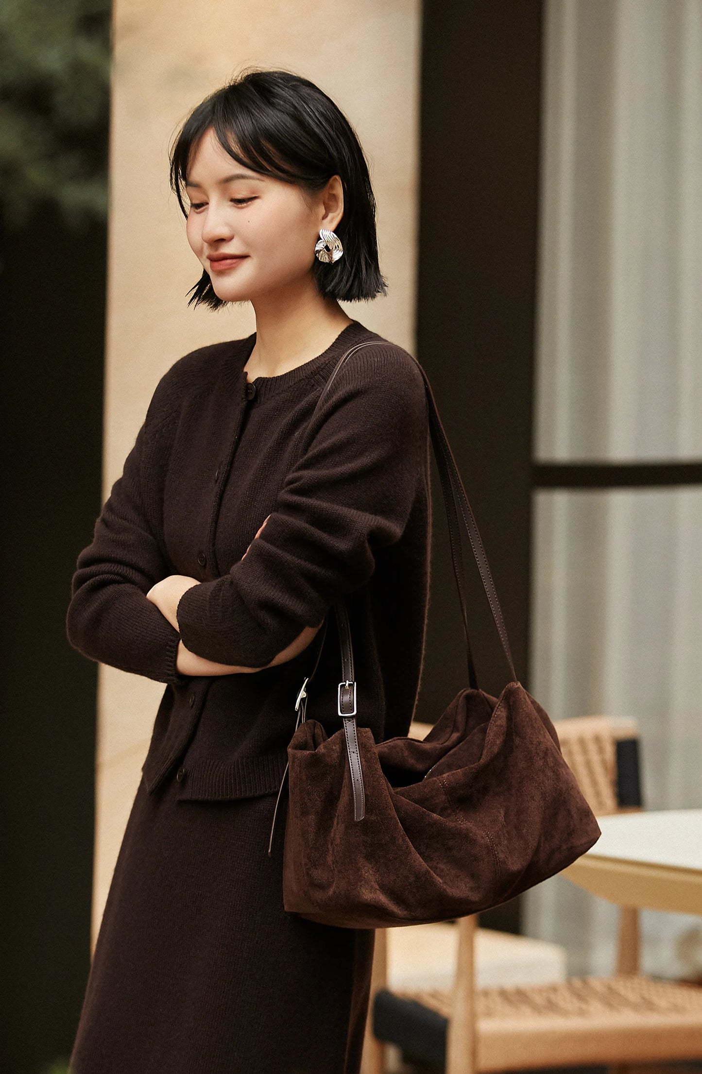 Row wind wool cashmere series ~ new sweaters in autumn and winter/overskirt fashion two-piece suit