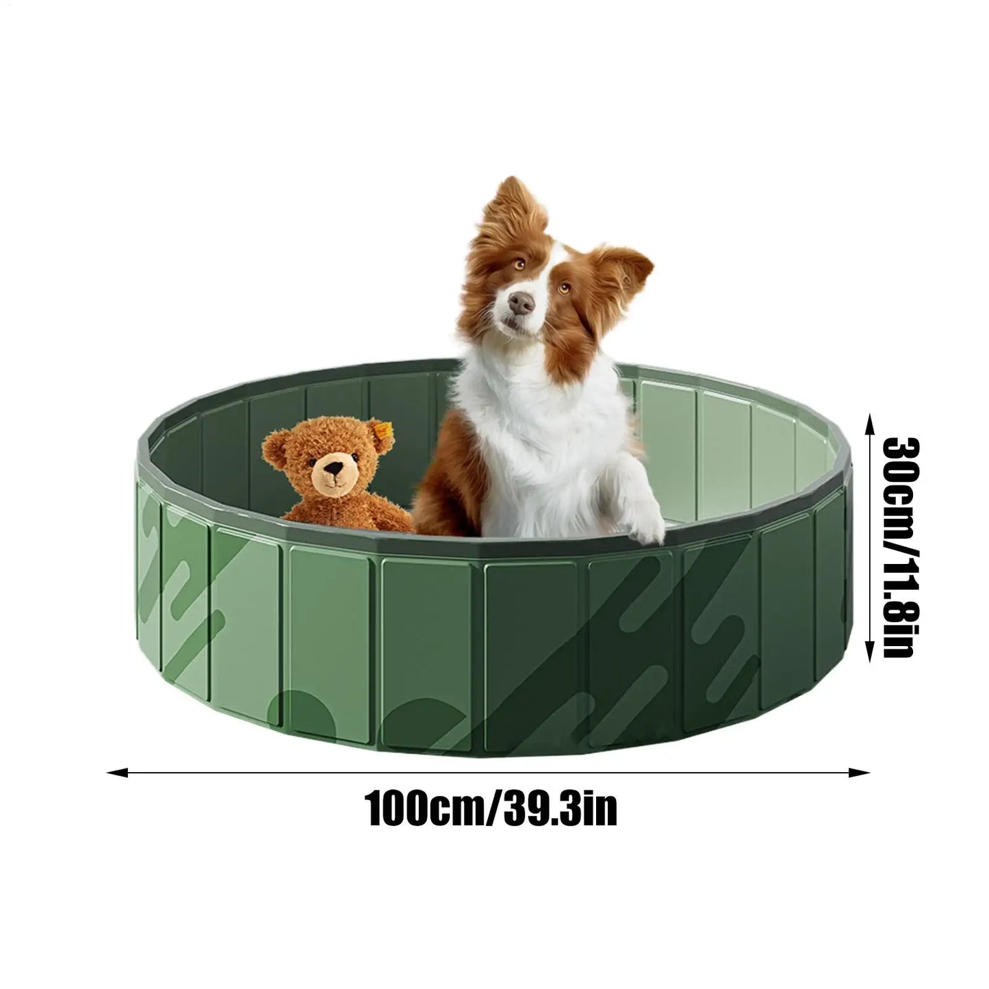 Pet Pool Kiddie Tub Portable Pet Pool Foldable Doggy Pools Outdoor Non slip Pet Bath Pet Cleaning Water Basin Pet Supplies