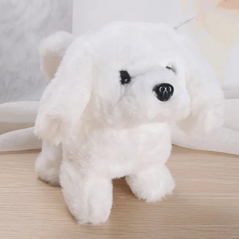 Plush Puppy Electronic Toy Dog Adorable Kids' Smart Interactive Walks Barks Jumps Wags Tail Baby Birthday Gift