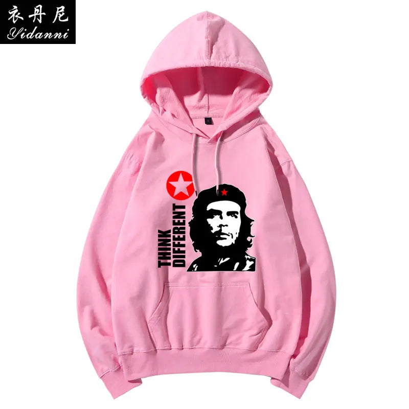 Cuban Red Revolutionary Hero Che Guevara Hooded Sweatshirt Printed Men's and Women's Casual Pullover Long-sleeved Hoodies Tops
