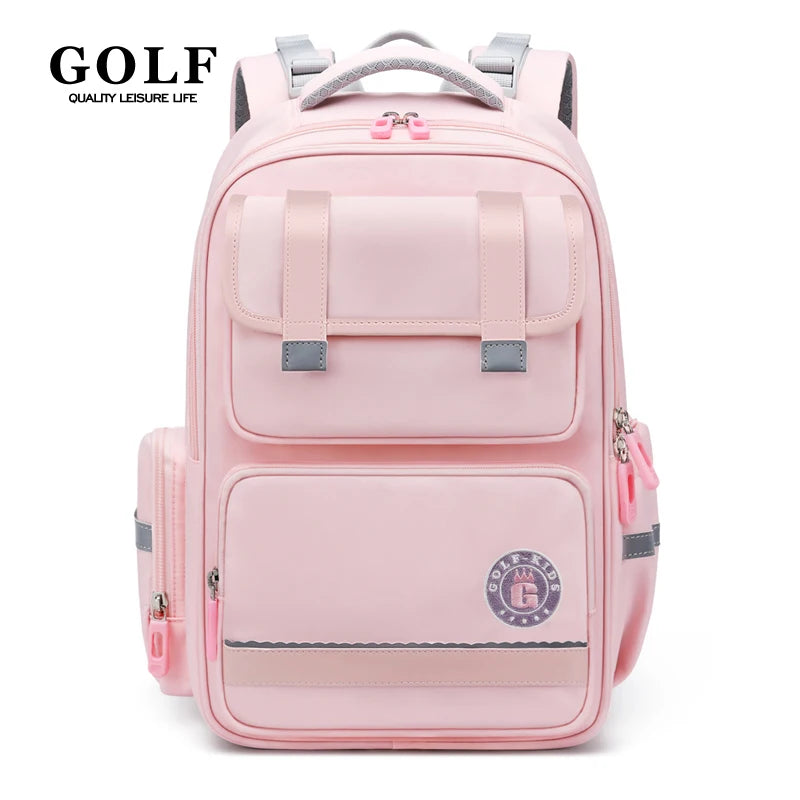 GOLF Primary School Bags for Girls Pink School Backpacks 9 to 10 Years Bookbags Kids Orthopedic Backpack Grade 1 to 4 Boys 2025