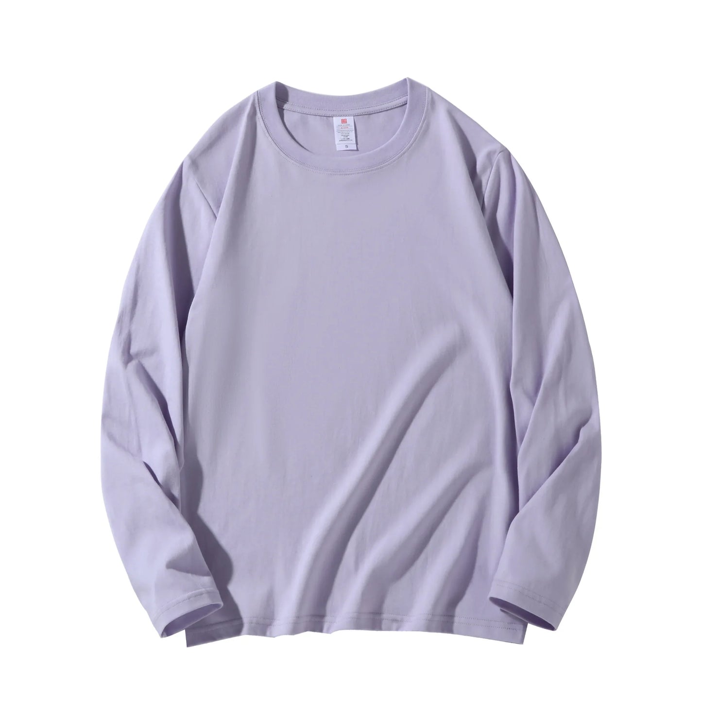 Cotton 100% Long-sleeved Men's T Shirt MRMT 2025 Brand New Round-collar Solid-color Men T-shirt for Male Tshirt Man Tops Tees