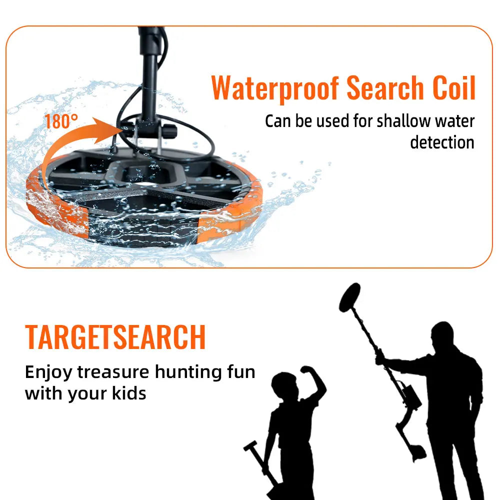 MD-4050 Professional Metal Detector Underground Gold Detector High Accuracy Metal Finder Waterproof Search Coil Seeker Treasure