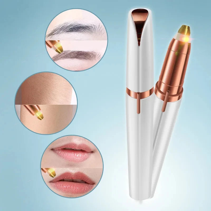 Electric Eyebrow Trimmer Electric Face Eyebrow Hair Trimmer Mini Portable Women Body Shaver Remover Blade Eye Rechargeable