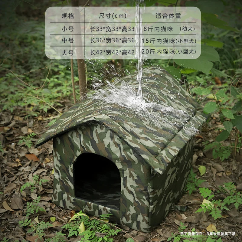 Outdoor Waterproof  Dog Shelter Winter Cold Proof Rain Sun Protection Warm All Season Universal Outdoor  House