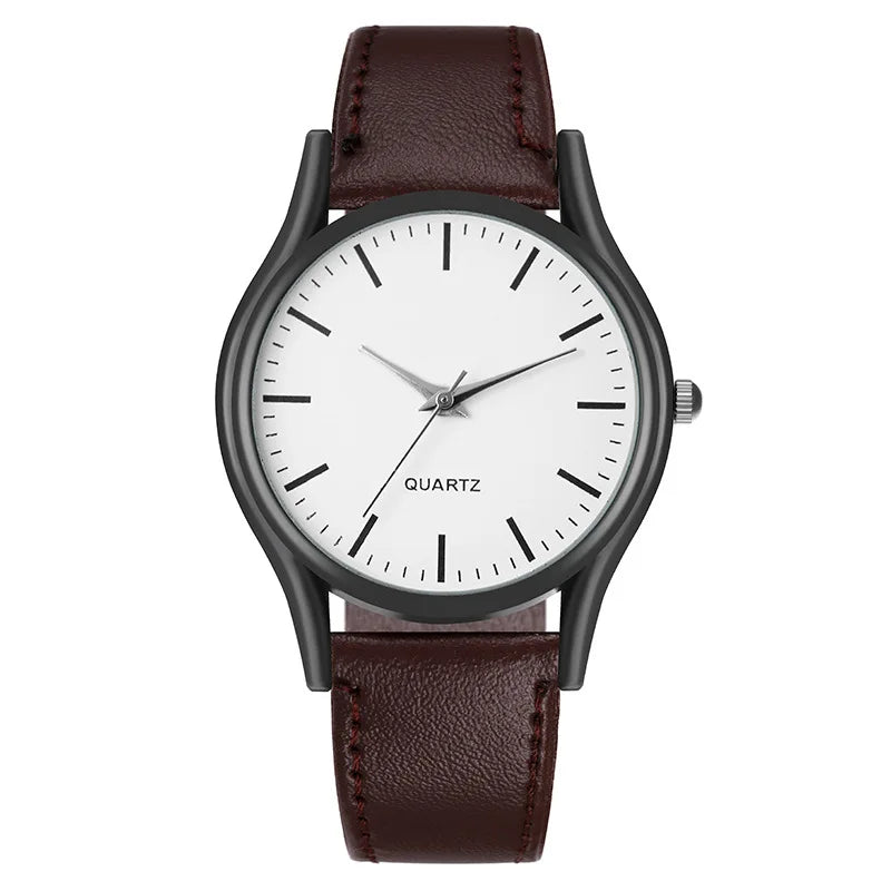 Watches for Men Reloj Hombre Fashion Watch for Lovers Leather Watches Quartz Wristwatch Clock Gift Relogios Masculino