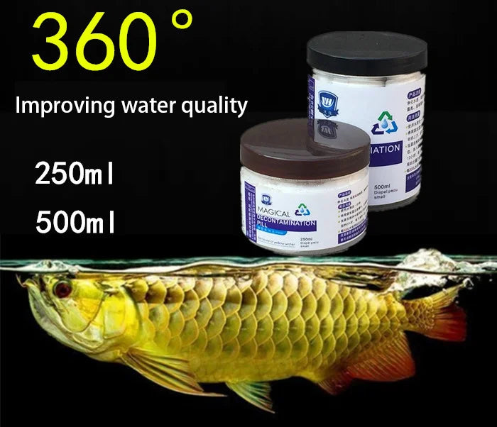 500ml Protein Cotton Water Filter Aquarium Purifier Fish Tank Purification Aquatic Terrarium Bowl aquariums Media Cleaning Tool