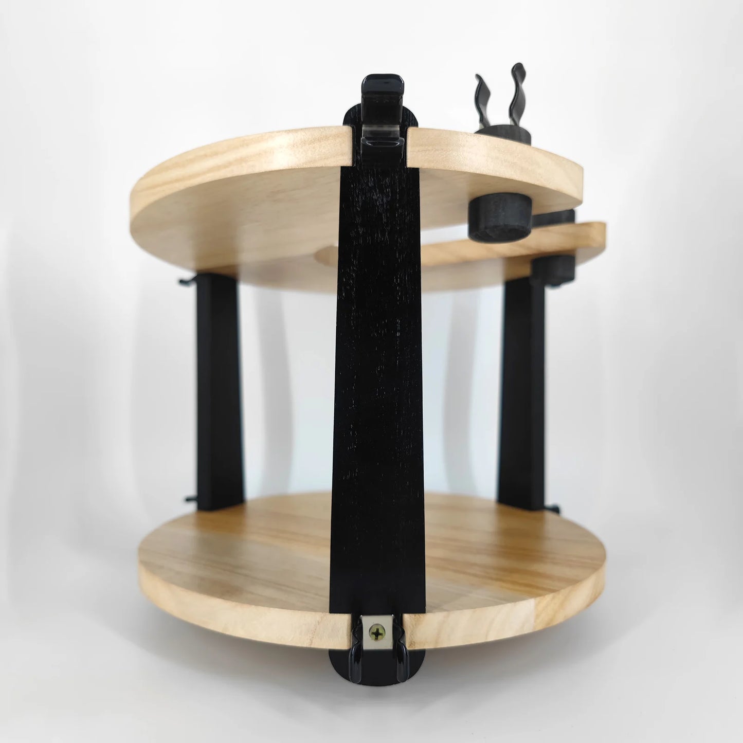 Shisha Stand Portable Wooden Hookah Table Holder Station With Wheels Rolling for Vase protection Hose Clamp Nargile Accessories