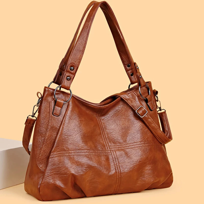 Fashionable Simple Handbag Famous Luxury Designer Women Tote Bag High Quality Soft Leather Large Capacity Women's Shoulder Bags