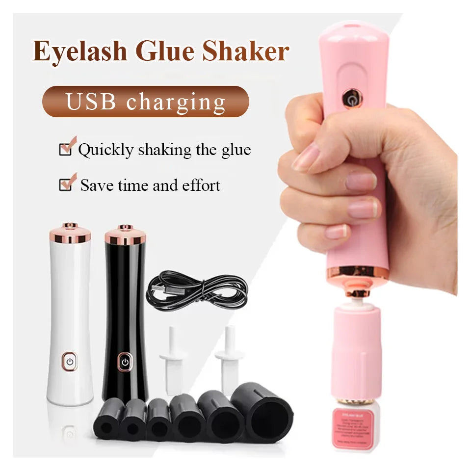 Portable Eyelash Glue Shaker USB Electric Wake-up Device for Nail Polish Tattoo Ink Pigment Liquid Shaking Machine Eyelash Tools