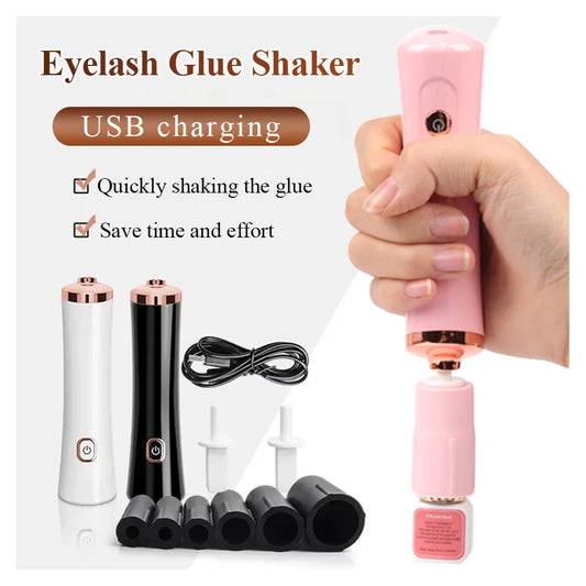 Portable Eyelash Glue Shaker USB Electric Wake-up Device for Nail Polish Tattoo Ink Pigment Liquid Shaking Machine Eyelash Tools