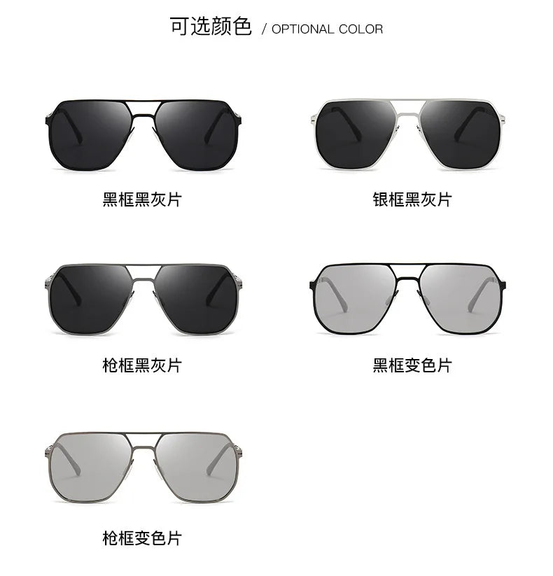 2026 New Men Polarized Sunglasses Special for Driving, UV Protection Trendy Photochromic Sun Glasses