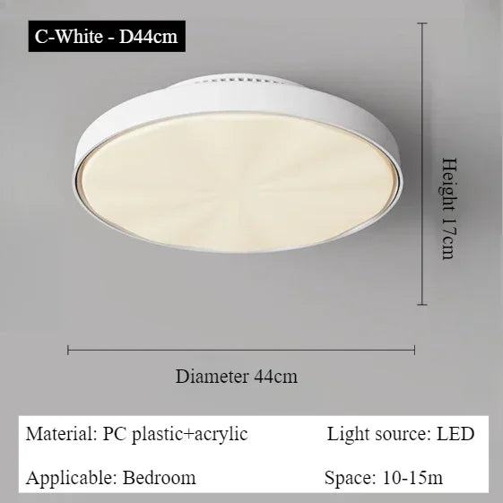 Modern Silent Living Room Bedroom Kitchen Office Ceiling Light  Ceiling Fan Light Flush Mount Bladeless Fan Lamp Remote Control