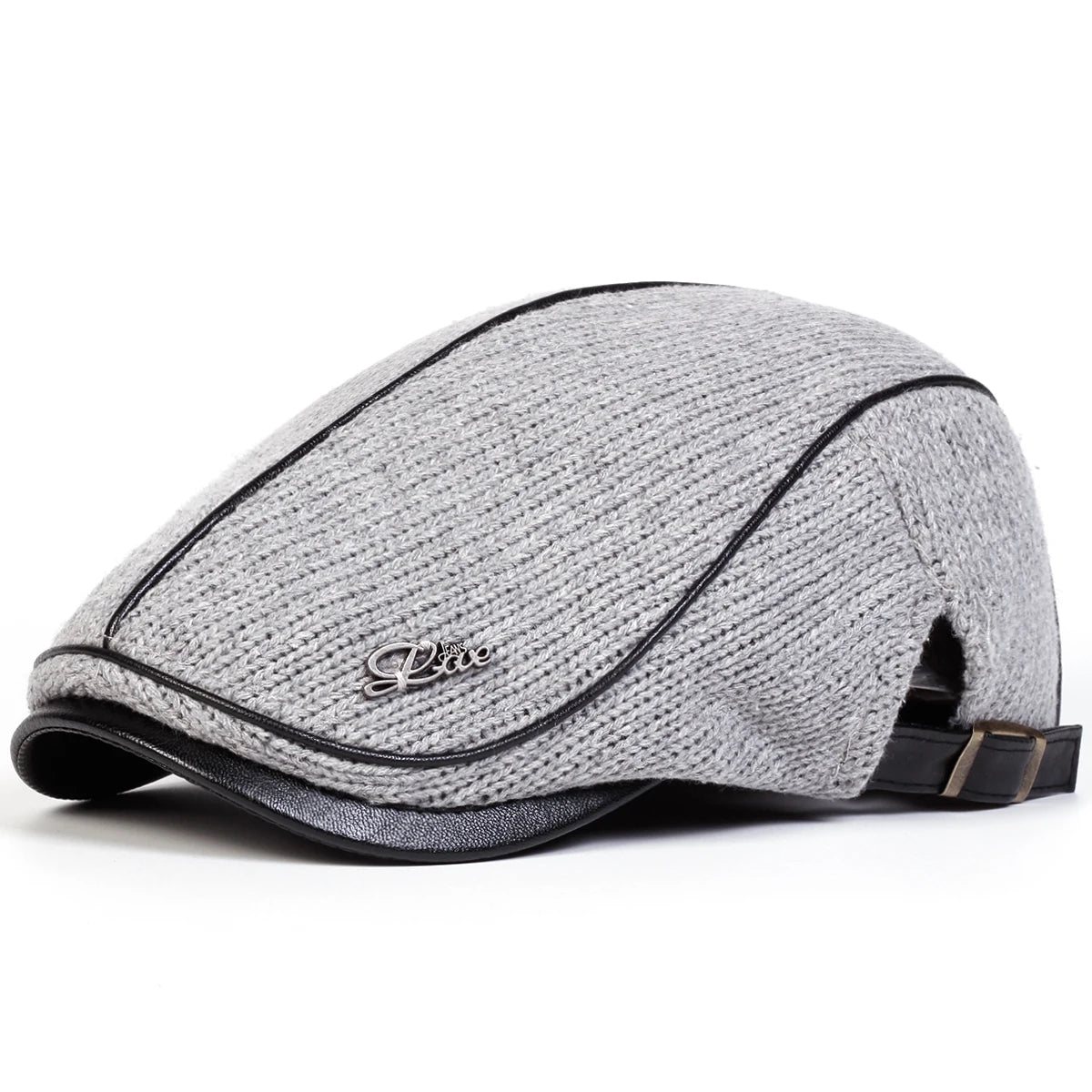 Men Letter Label Knitting Newsboy Caps British Painters Hats Spring and Autumn Adjustable Flat Cap Hip Hop Berets Peaked Cap