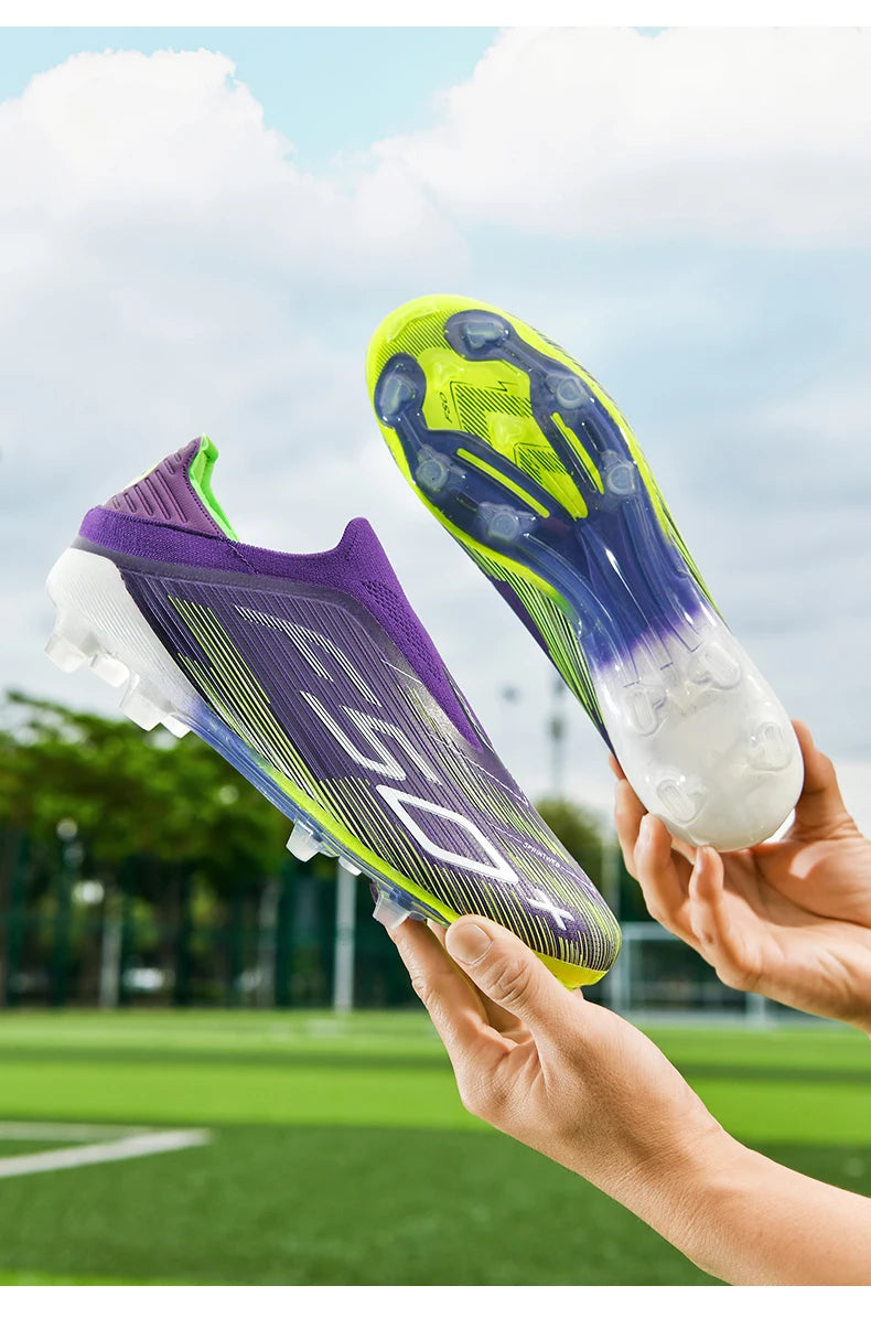 New Men's Football Boots Turf Comfortable Soccer Shoes Sport Ultralight Fg Grass Cleats Futsal Non Slip Indoor Adult Non-Slip