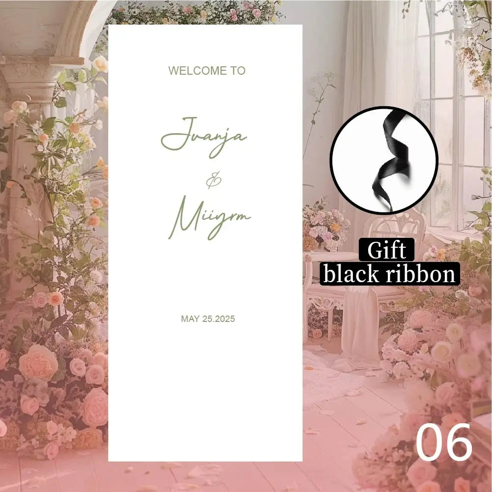 Personalized Wedding Customization, Ultra-Soft Velvet Fabric, Welcome Sign, Wedding Sign Fabric, Wedding Sign, White, Event Decoration, Wedding Decoration Flag, Bride Wedding, Outdoor Wedding