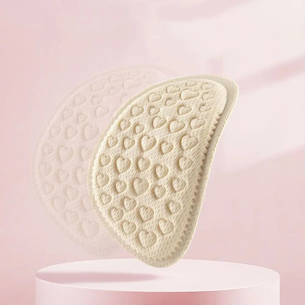 Soft Forefoot Pads Comfortable Sweat-wicking Half Insoles Wear-resistant Breathable Women Shoe Insoles Foot Care