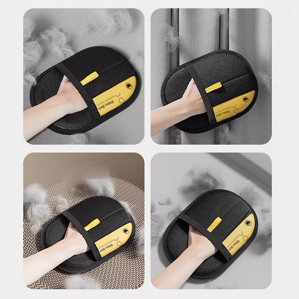 Pet Hair Remover Electrostatic Gloves Fur Catchers Quick Efficient Double Sided Electrostatic Protection Pet Hair Remover Mitten